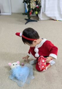 香椎教室でクリスマスをテーマにサンタさんのお手伝い！